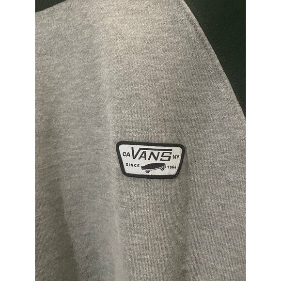 VANS 'RUTLAND III' SWEATSHIRT - GREY/DARK GREEN Size Medium - Picture 3 of 6